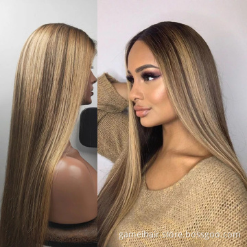 30 inch 1b/blonde 30 inch 1b/blonde short colored straight 20 inch perruque full lace hd wigs human hair